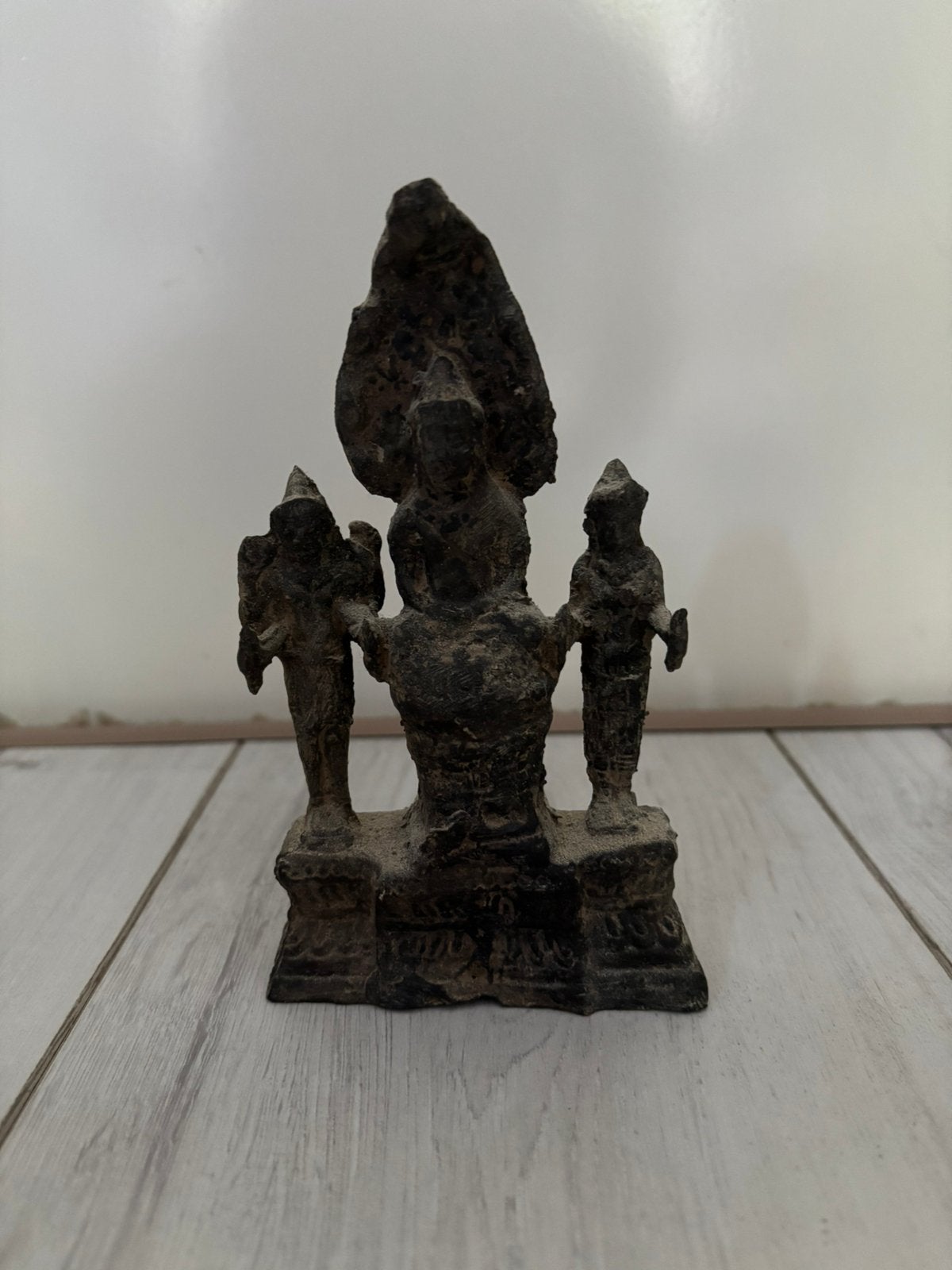 Khmer-stijl Bronzen Boeddhabeeld, Ophalen of Verzenden, Zo goed als nieuw