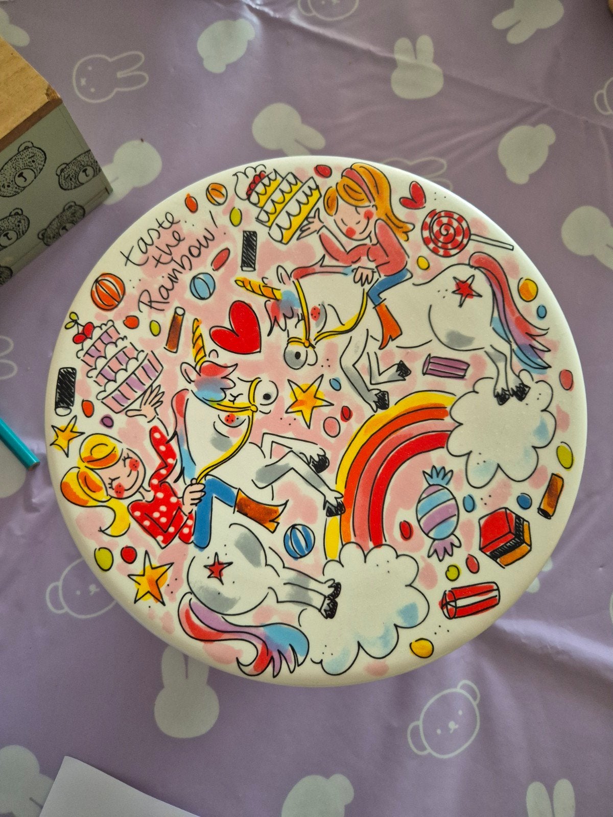 Blond Amsterdam taartplateau 23 cm - Nieuw!, Ophalen, Nieuw, Aardewerk
