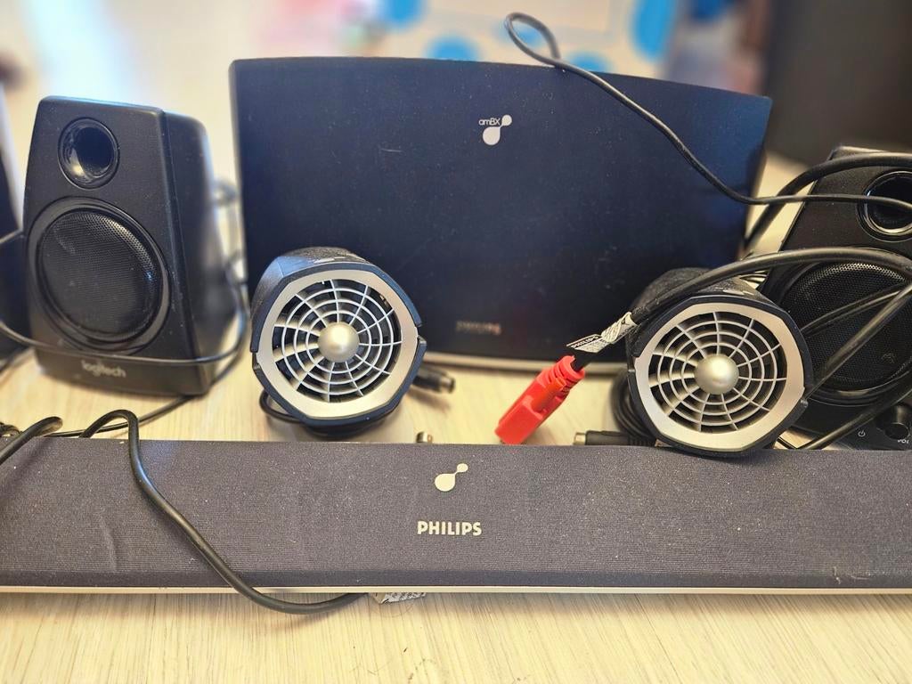 AMBX premium kit compleet + Logitech Z130 speakers, Philips, Gebruikt, Overige typen, Ophalen of Verzenden