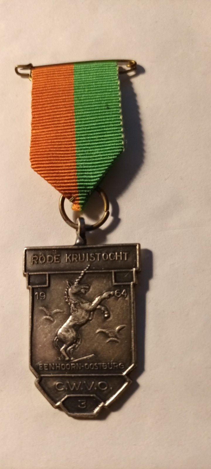 Rode Kruistocht Eenhoorn-Oostburg Medaille 1964, Ophalen of Verzenden