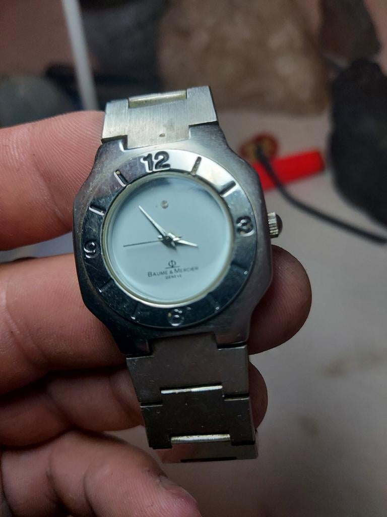 Baume & Mercier Geneve Dameshorloge Staal, Sieraden, Tassen en Uiterlijk, Horloges | Dames, Overige merken, Staal, Gebruikt, Staal