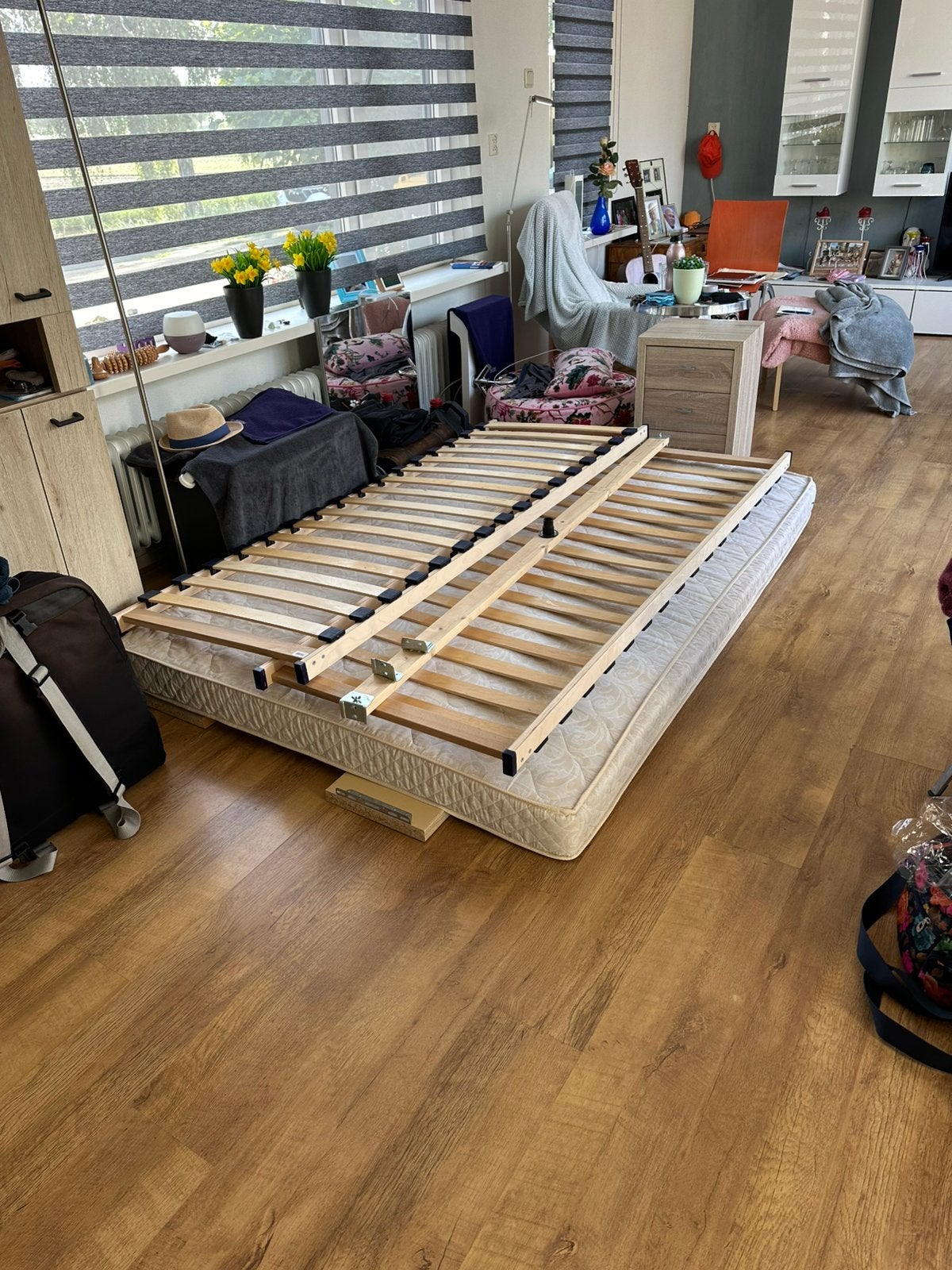 2 persoonsbed -Twijfelaar, Huis en Inrichting, Ophalen, Zo goed als nieuw, Twijfelaar, 140 cm