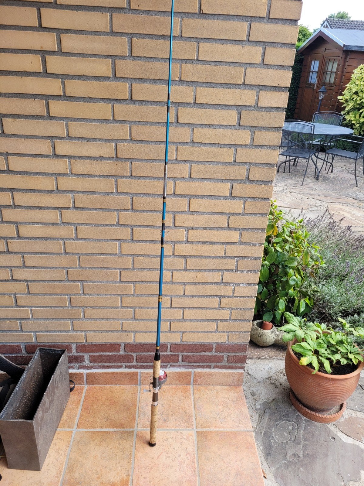 Vintage werphengel met Normann 26 molen, Watersport en Boten, Hengelsport | Algemeen, .., Gebruikt, Werphengel, .