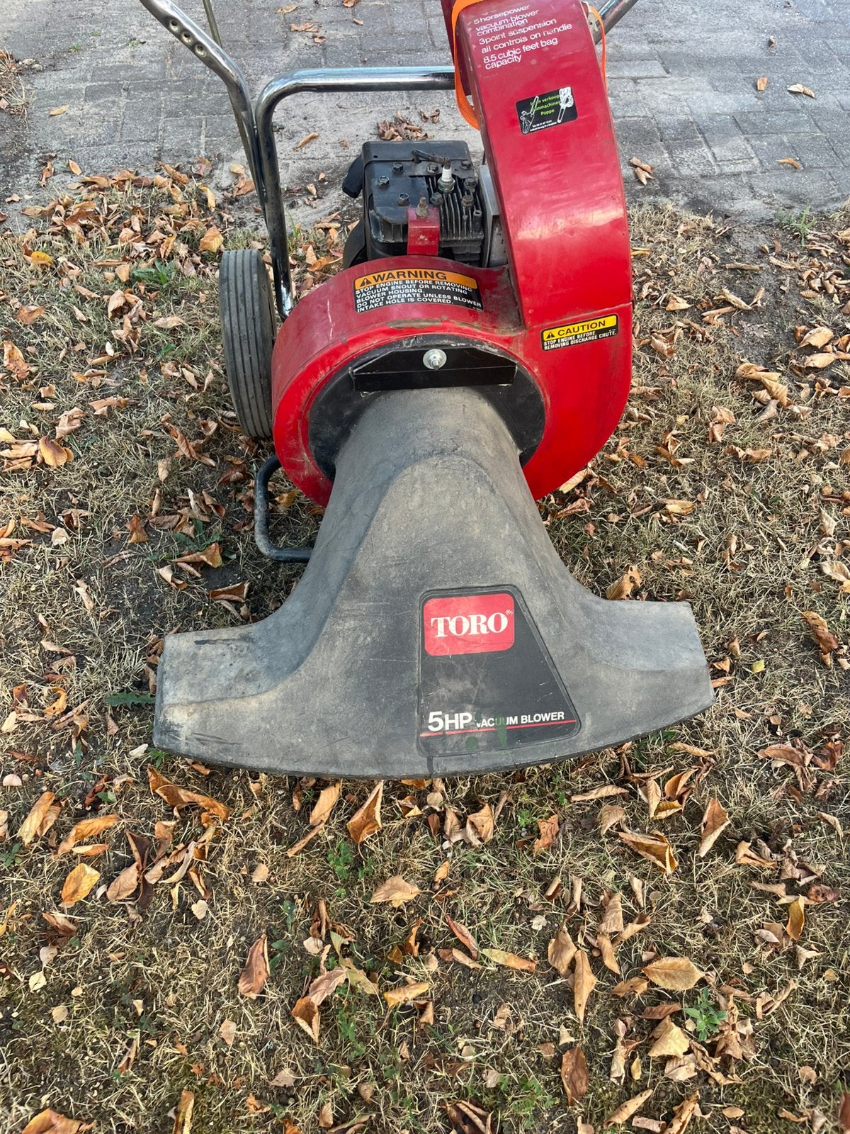 Bladzuiger toro, Ophalen, Gebruikt, Benzine