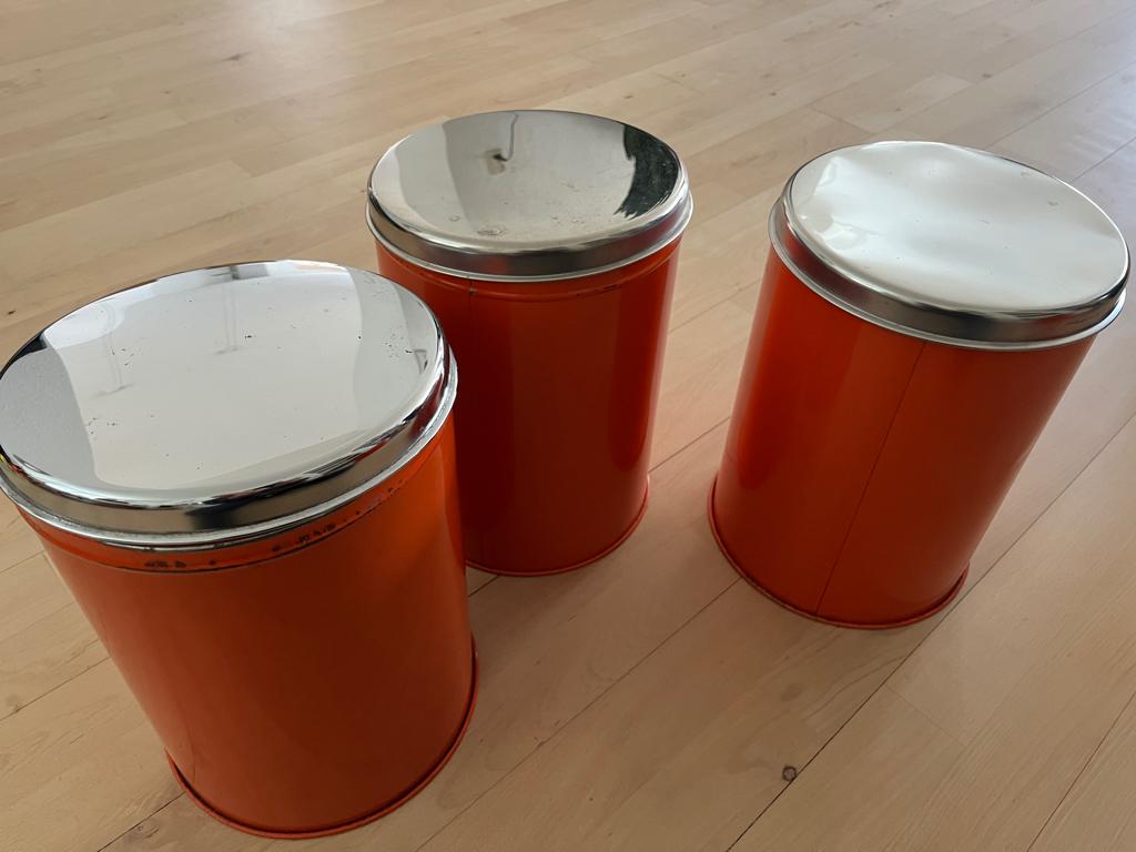 Brabantia vintage voorraadblikken, Verzamelen, Blikken, Ophalen of Verzenden, Gebruikt, Overige, Overige merken