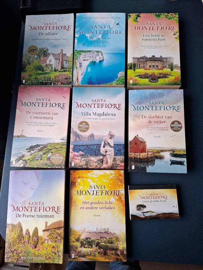 Negen boeken van Sante Montefiore, Boeken, Romans, Ophalen of Verzenden, Gelezen, Santa Montefiore, Europa overig
