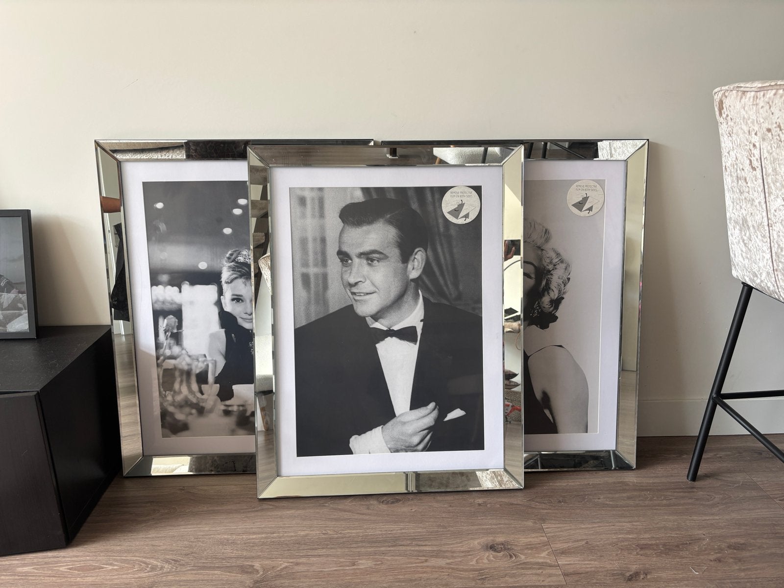 Set van 3 spiegel fotolijsten 60x80 cm (binnenkant), Ophalen, Nieuw, Glas, Fotolijst