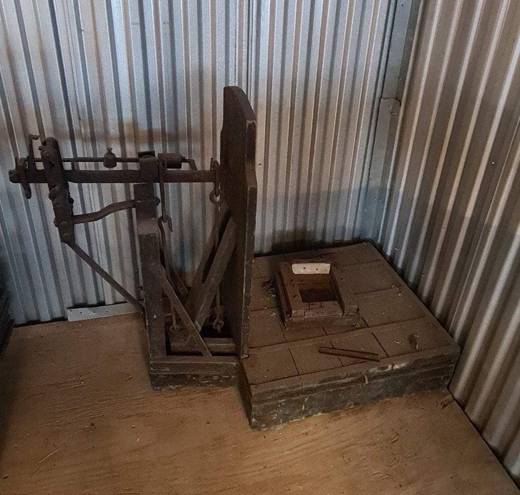 Antieke houten bascule weegschaal, Ophalen, Gebruikt, Overige typen
