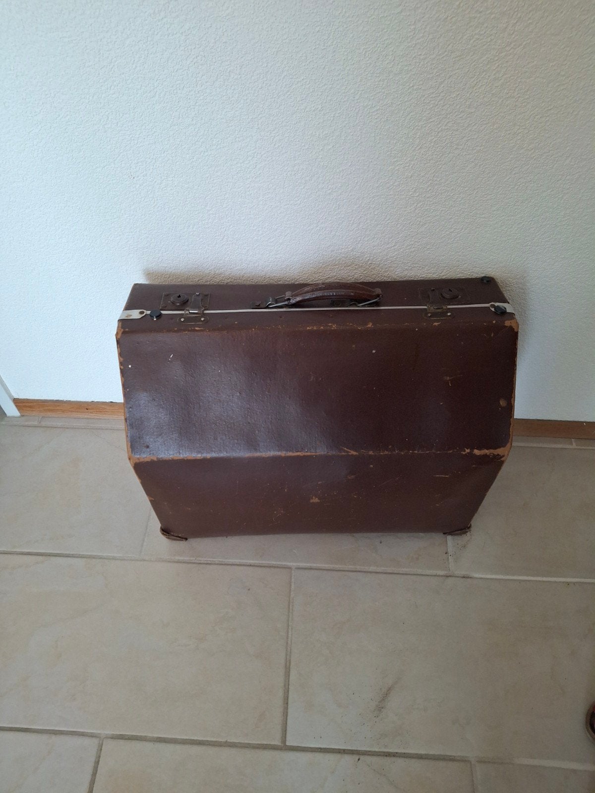 Charron Frères accordeon met koffer en riemen, Gebruikt, Met koffer, 120-bas, Ophalen