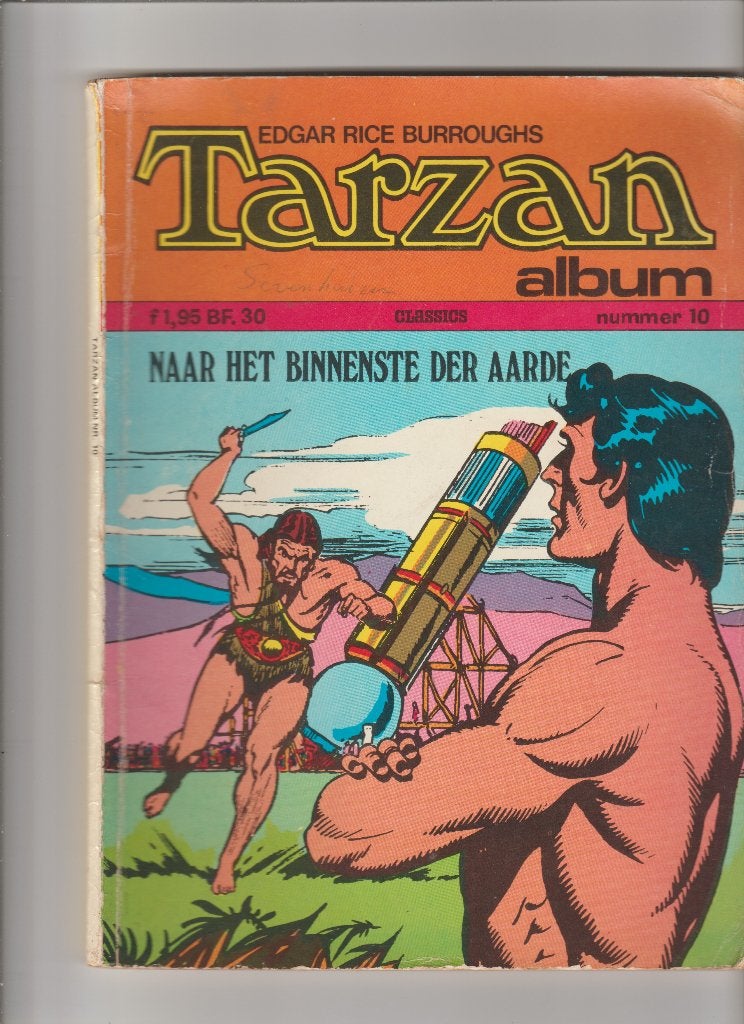 Tarzan album 10: Naar het Binnenste der Aarde, Boeken, Stripboeken, Gelezen, Eén stripboek, Ophalen of Verzenden, Edgar Rice Burroughs