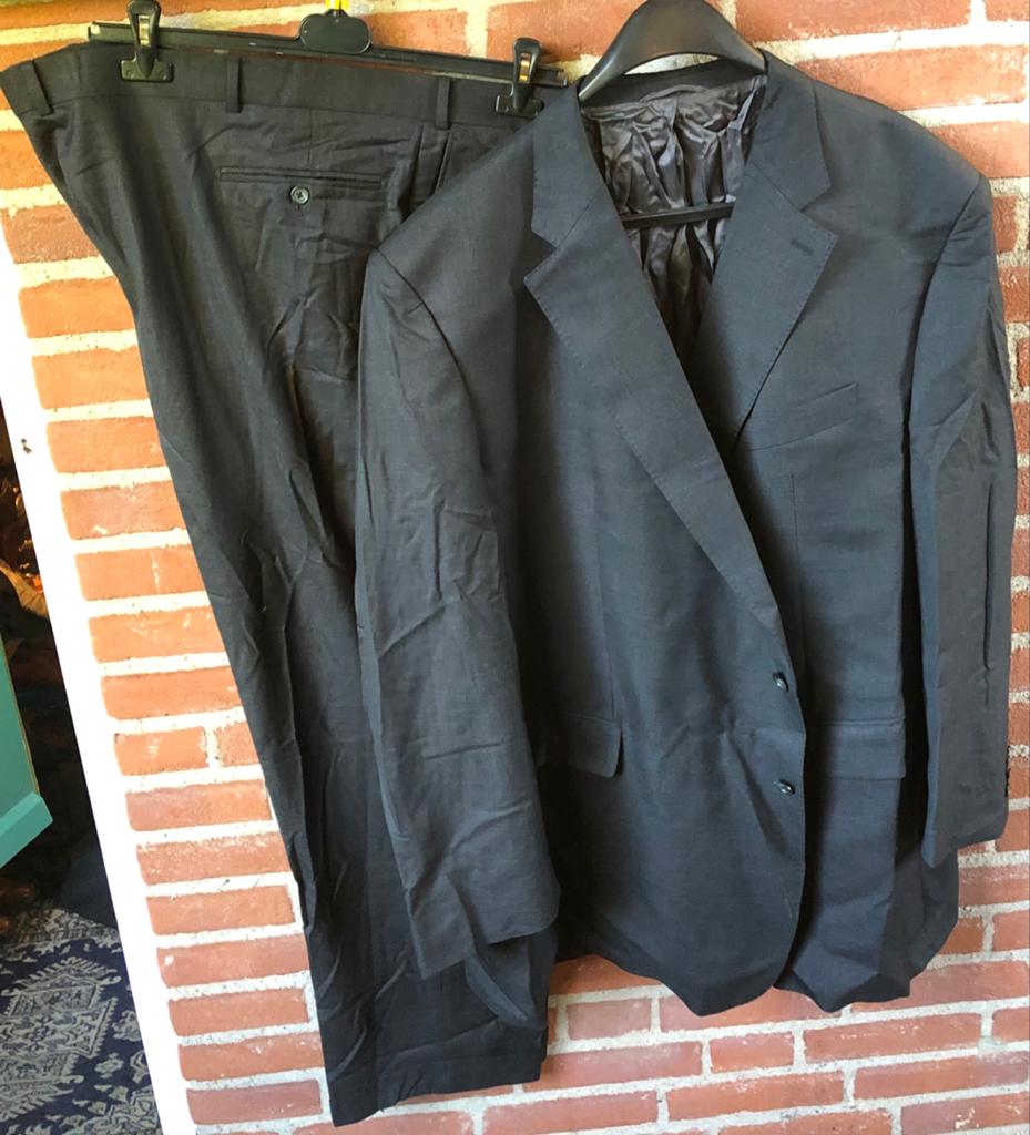 Nieuw Scabal Grijs Ruit Super 130's Maatpak Mt 65, Ophalen of Verzenden, Nieuw, Overige maten, Grijs