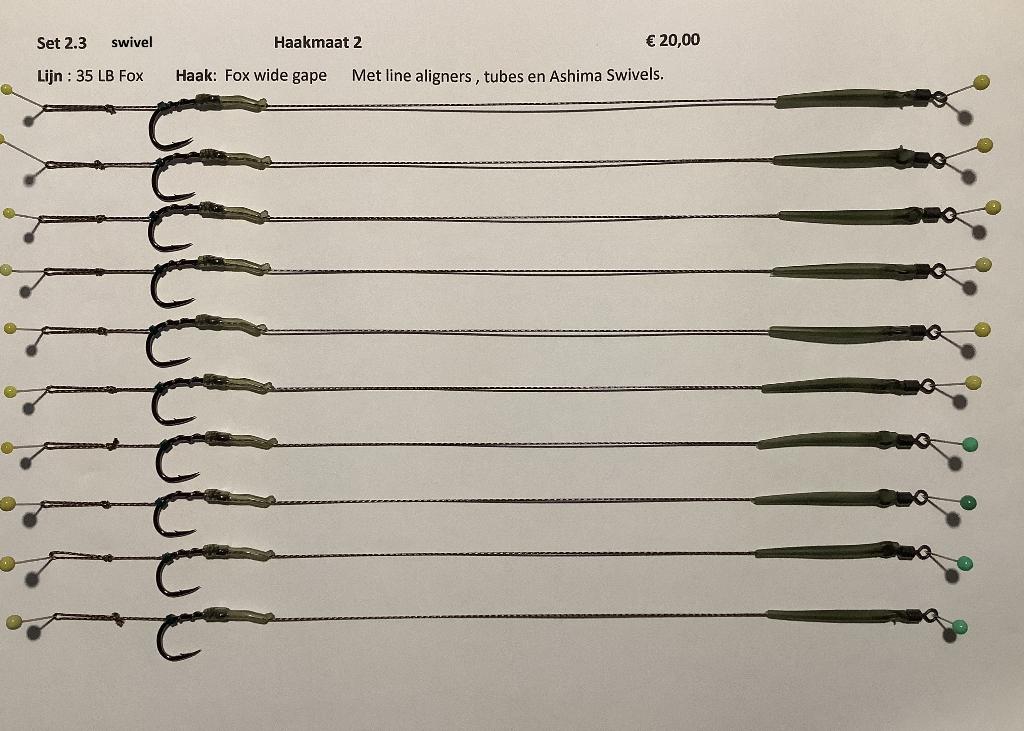handgemaakte karper 0nderlijnen, Ophalen of Verzenden, Nieuw, Overige typen
