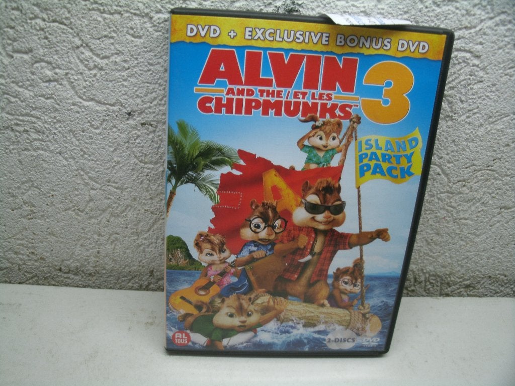 dvd 209k alvin chip munks 3 islandparty pack 2 dvd, Cd's en Dvd's, Alle leeftijden, Ophalen of Verzenden, Zo goed als nieuw