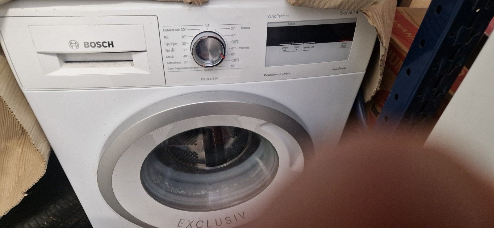 Bosch Serie 4 VarioPerfect Wasmachine - Voorlader, Gebruikt, Energieklasse A of zuiniger, Ophalen of Verzenden, Voorlader