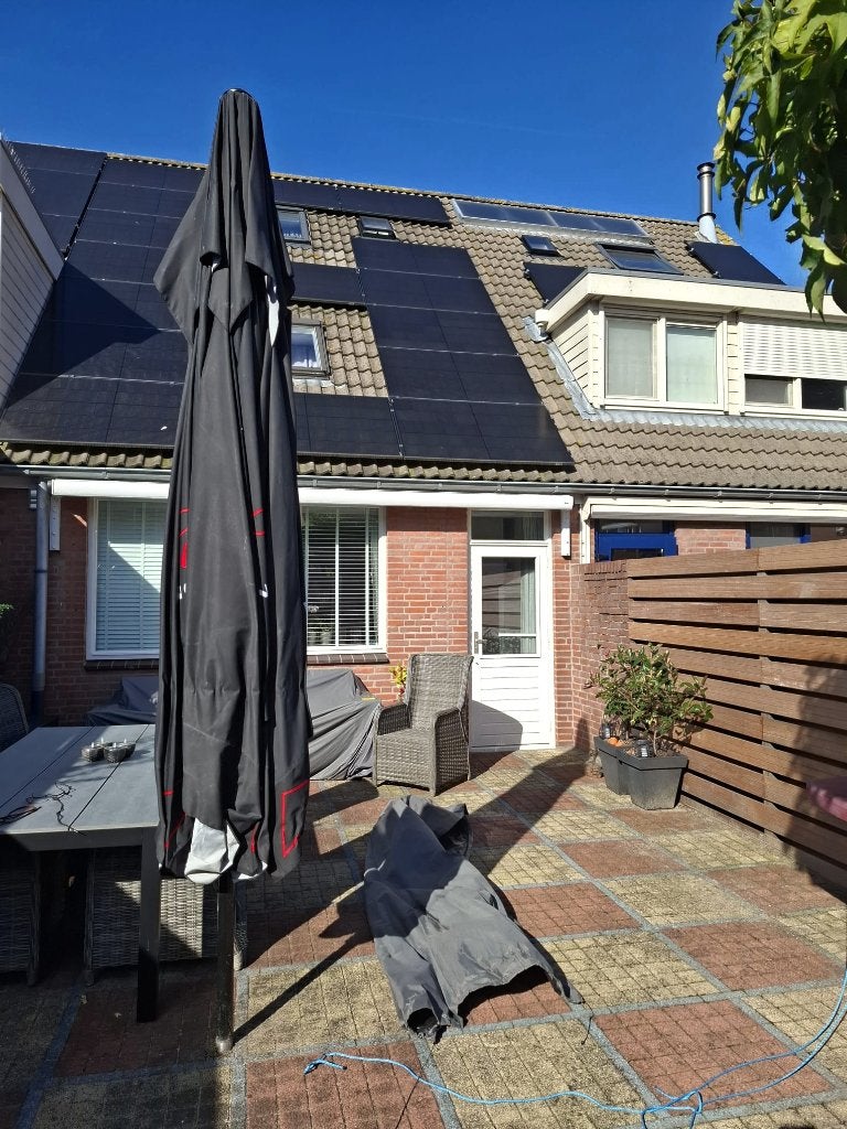 Horeca parasol, Ophalen, Verstelbaar, Overige typen, Zo goed als nieuw