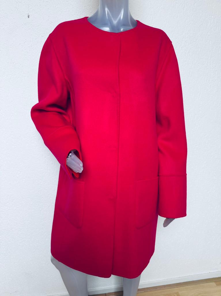 Marccain fuchsia / oranje reversible mantel - N5 /42, Verzenden, Zo goed als nieuw, Maat 42/44 (L), Oranje