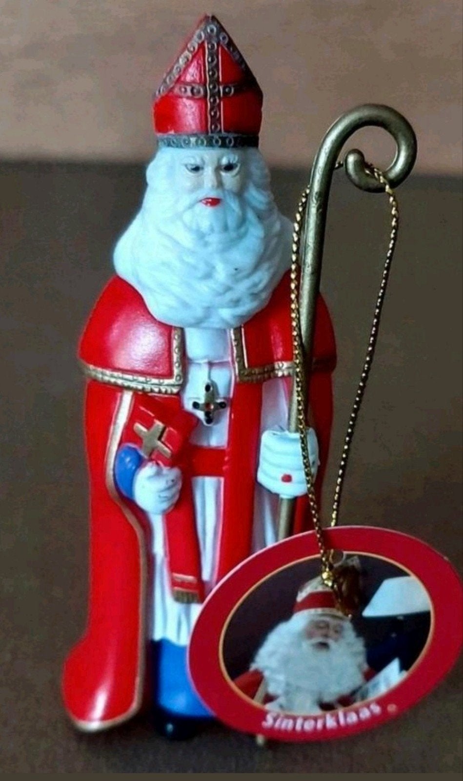 Vintage Blokker Sinterklaas met staf en boek, Verzenden, Nieuw