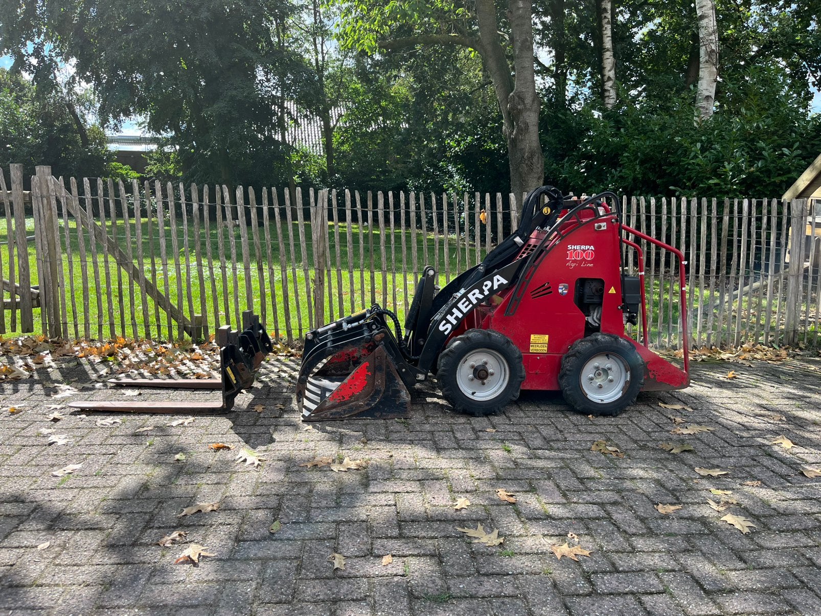 Sherpa 100 BJ 2020 nette machine met 2 Aanbouwdelen, Ophalen of Verzenden, Wiellader of Shovel