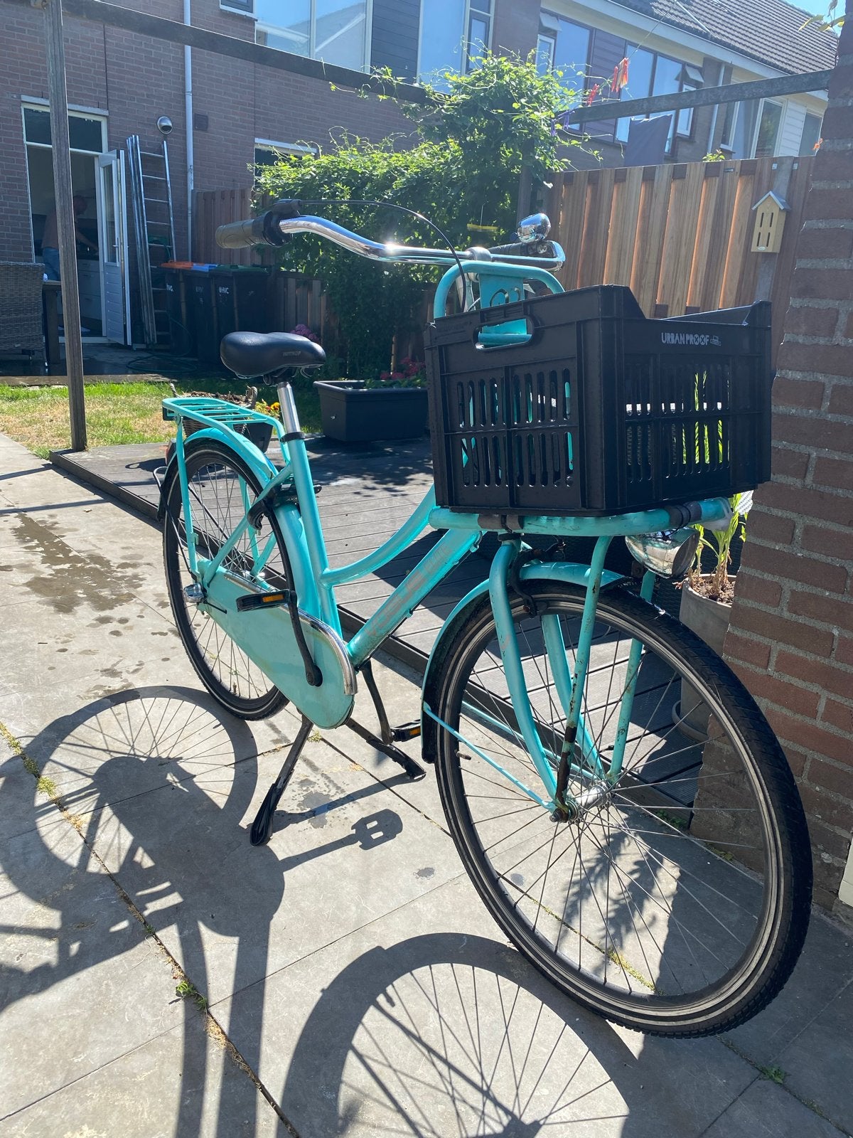 Vogue Elite Omafiets/Damesfiets 28 inch met krat, Fietsen en Brommers, Fietsen | Dames | Omafietsen, Ophalen, Terugtraprem, Gebruikt