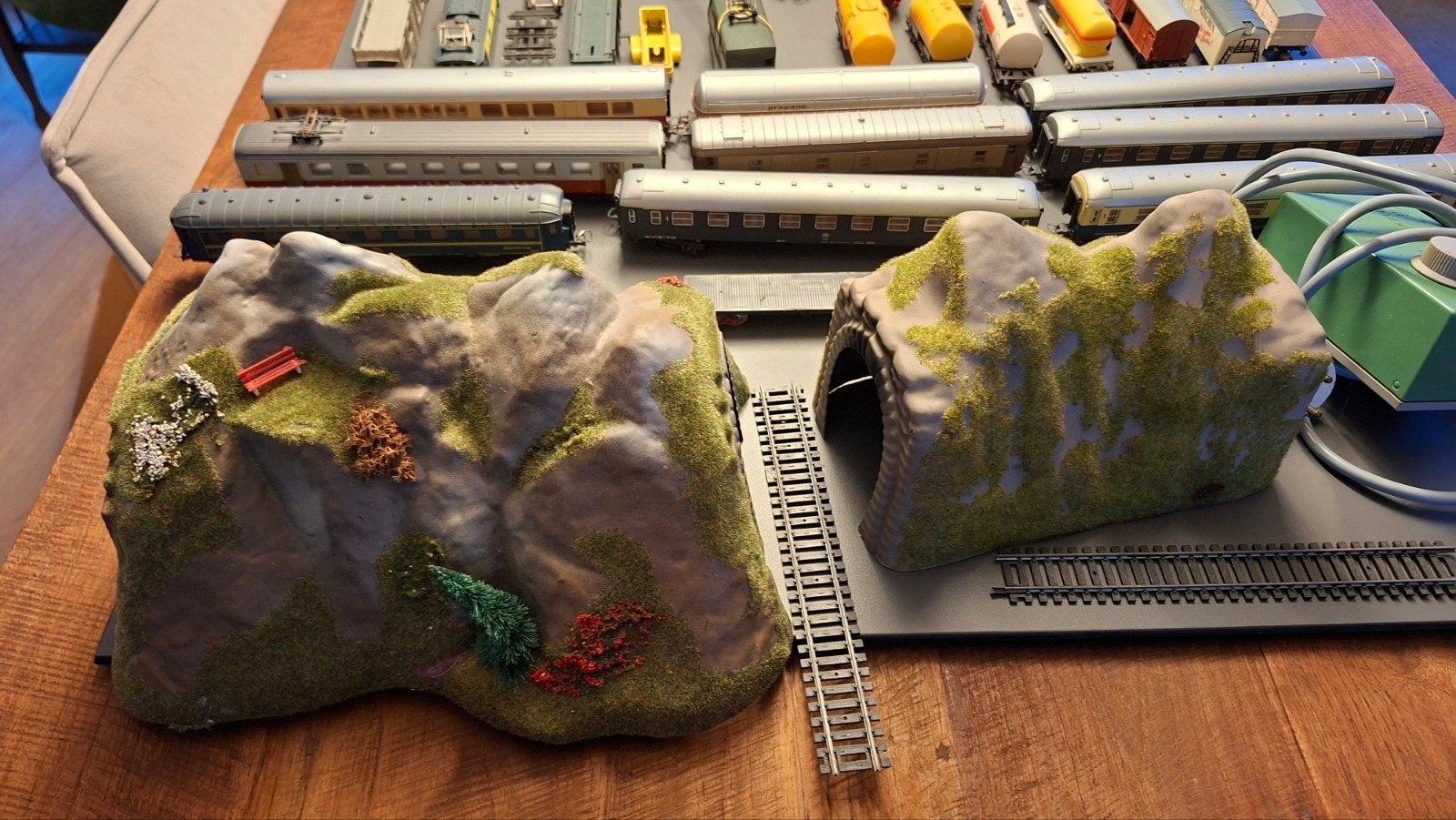 Grote verzameling modeltreinen, wagons, rails en toebehoren, Hobby en Vrije tijd, Modeltreinen | H0, Ophalen of Verzenden, Gebruikt