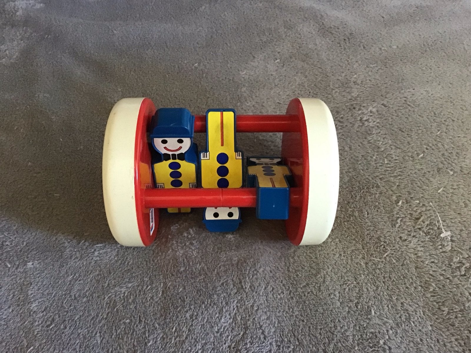 Amby Toys Clatter Clowns Rolling Barrel Jaren 80, Ophalen of Verzenden, Gebruikt, Overige typen, Met geluid
