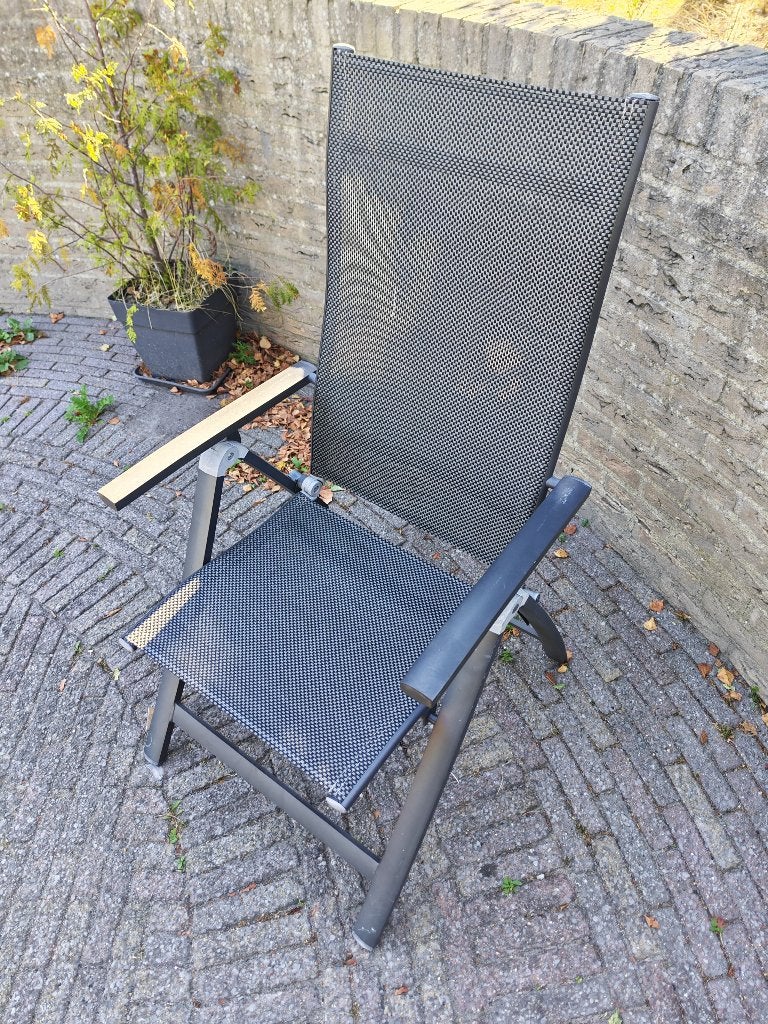 Nette Tierra Outdoor aluminium tuinstoel met tuinkussen, Ophalen, Zo goed als nieuw, Aluminium