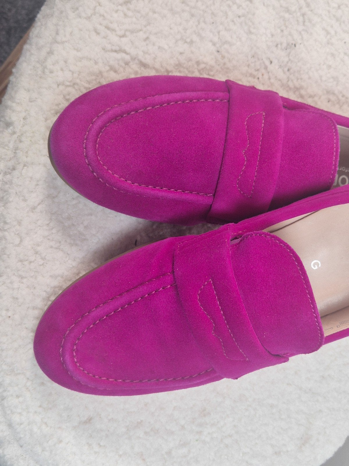 Gabor loafers fuchsia suède maat 40, Overige kleuren, Instappers, Gabor, Ophalen of Verzenden