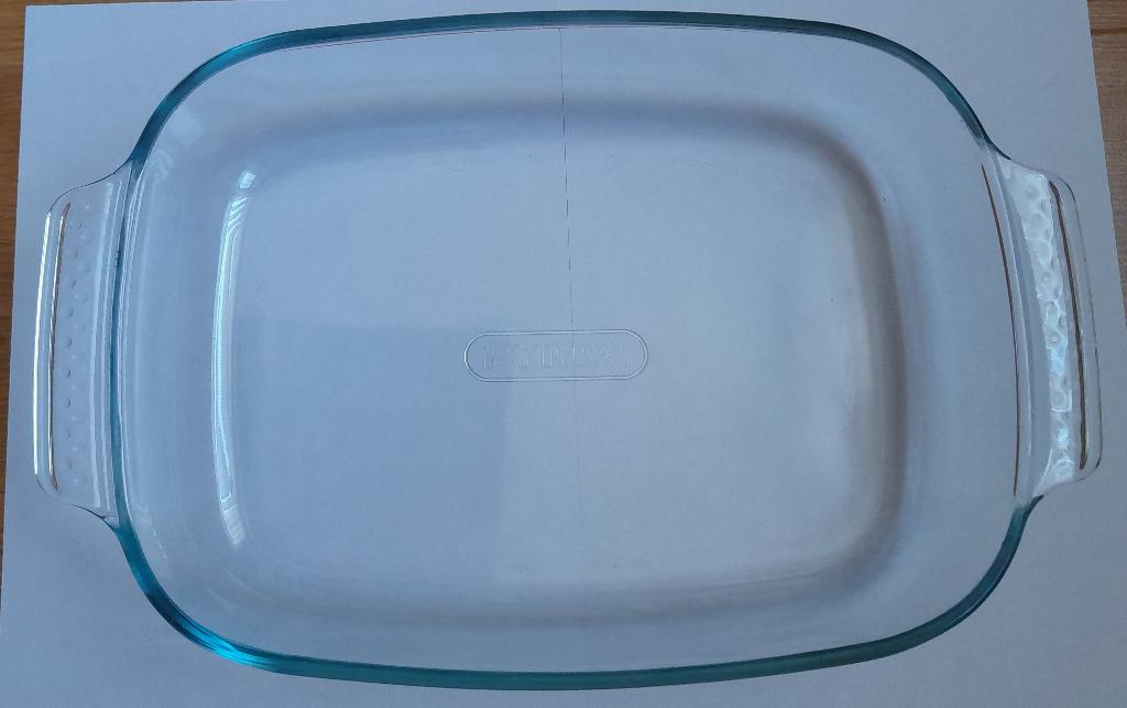 Pyrex glazen ovenschaal Classic 231 V rechthoekig (schoon), Gebruikt, Ophalen of Verzenden, Overige stijlen, Glas