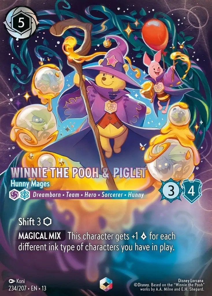 Disney Lorcana - Attack of The Vine - 013-234 - Winnie the, Ophalen of Verzenden, Nieuw, Losse kaart, Foil
