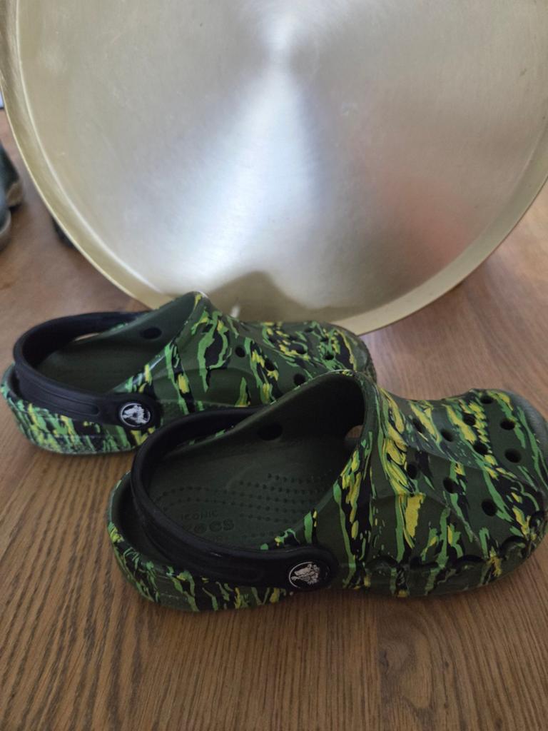 Crocs camouflage maat 29/30, Ophalen, Gebruikt, Crocs, Jongen of Meisje