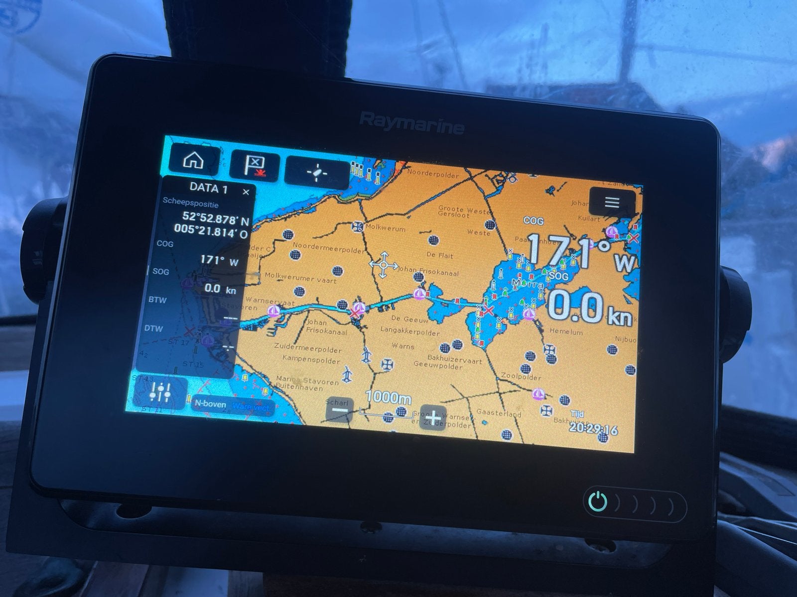Raymarine Axiom 7-inch MFD Kaartplotter/Fish Finder, Ophalen of Verzenden, Zo goed als nieuw, Kaartplotter of Fish Finder