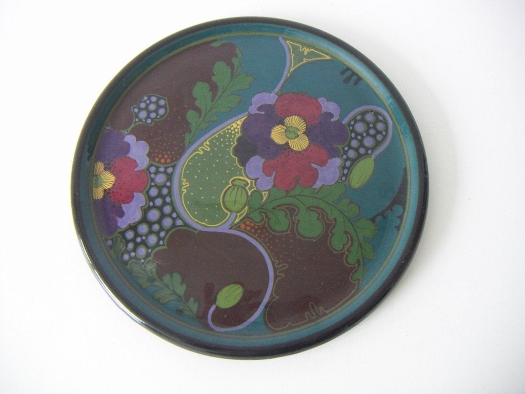 Ivora Gouda plateel keramiek schaal jr.1914-1920. Dec. BO., Ophalen of Verzenden