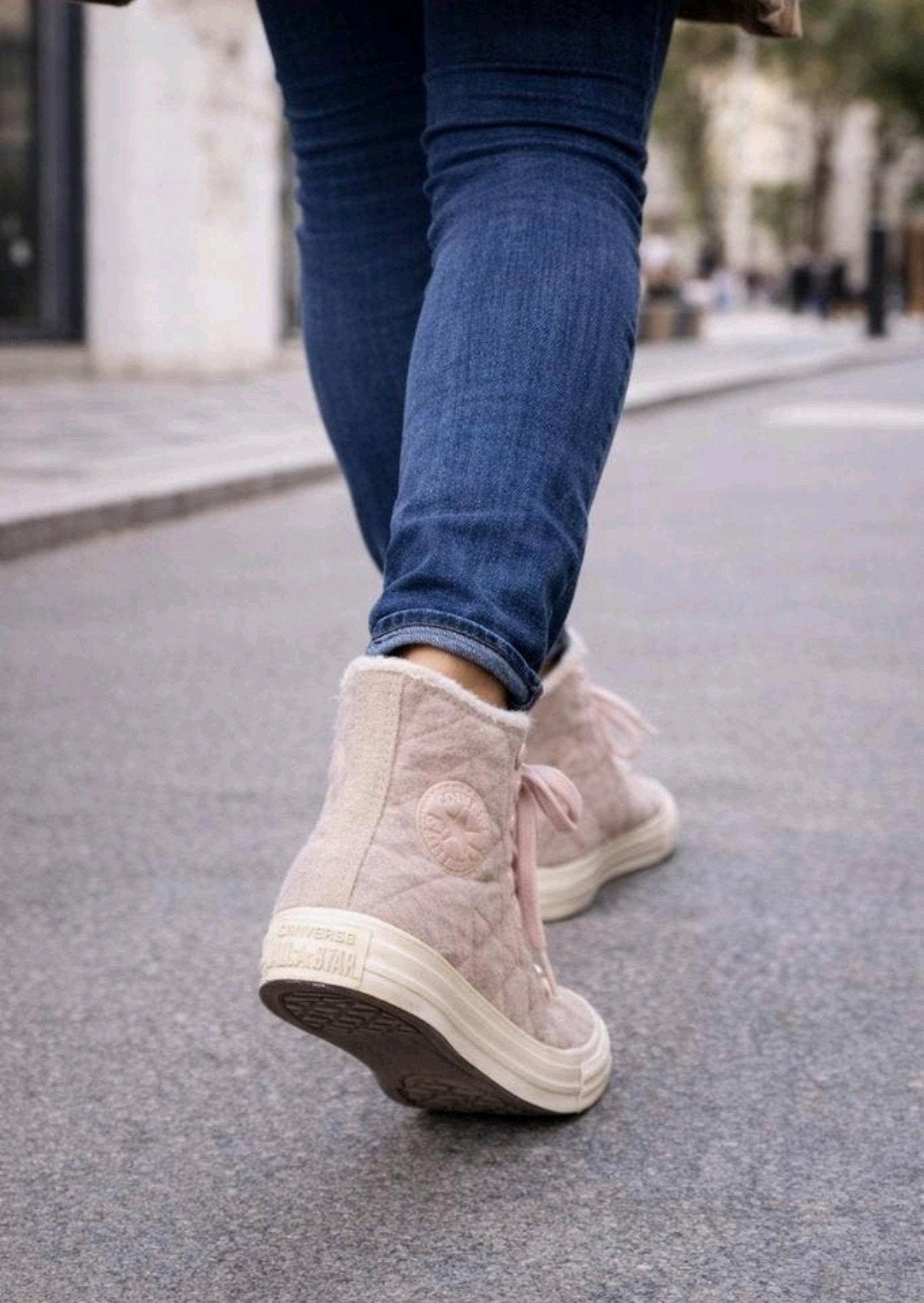 Converse All Star gevoerde hoge sneakers roze – maat 36, Meisje, Schoenen, Ophalen of Verzenden, Zo goed als nieuw