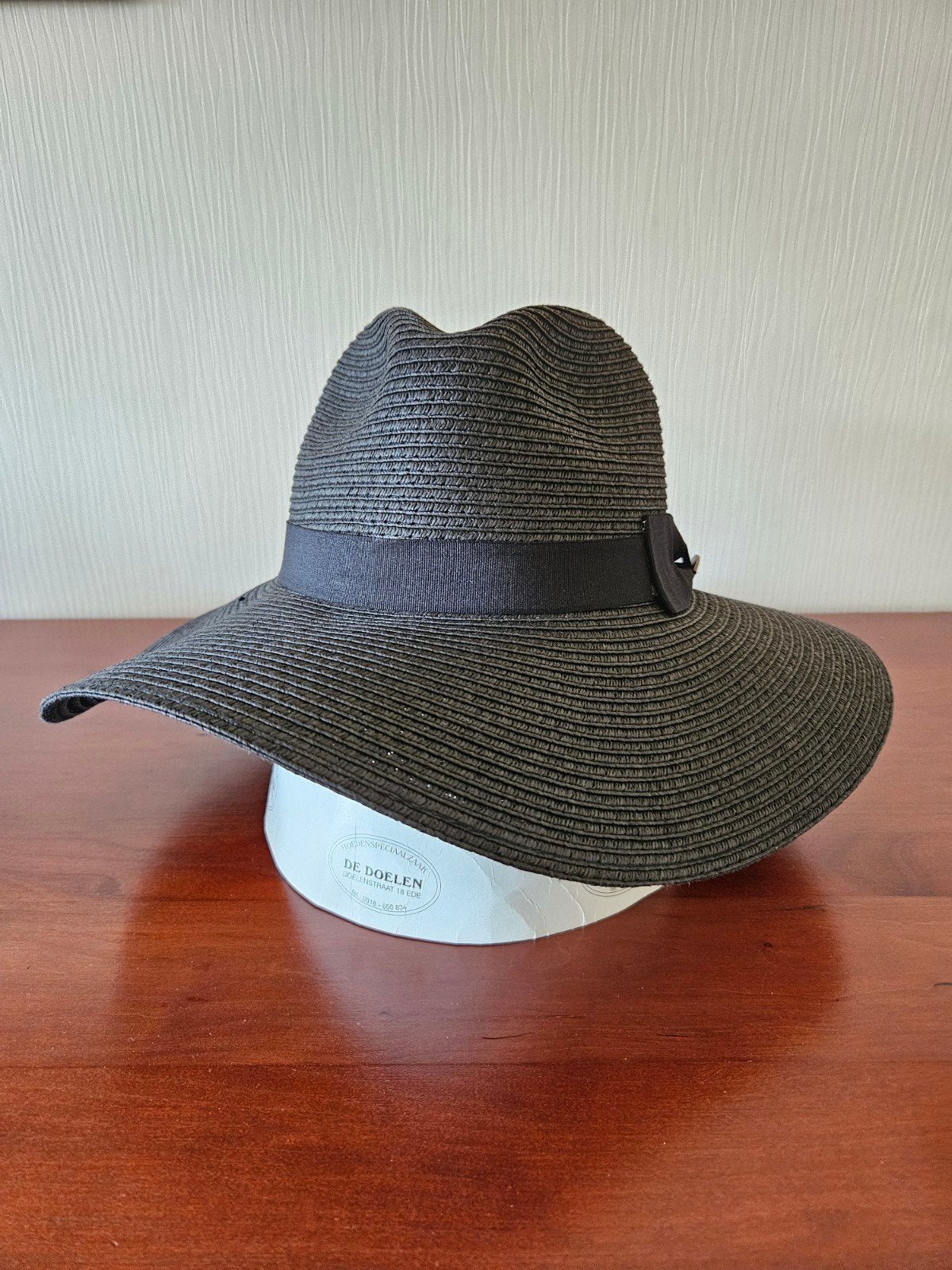 Dames hoed zwart zomer, Ophalen, Zo goed als nieuw, One size fits all