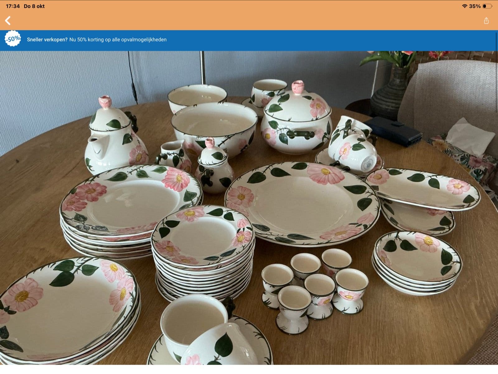 Villeroy & Boch Wild Rose Servies -, Ophalen, Gebruikt, Landelijk/Boerenbont, Villeroy & Boch