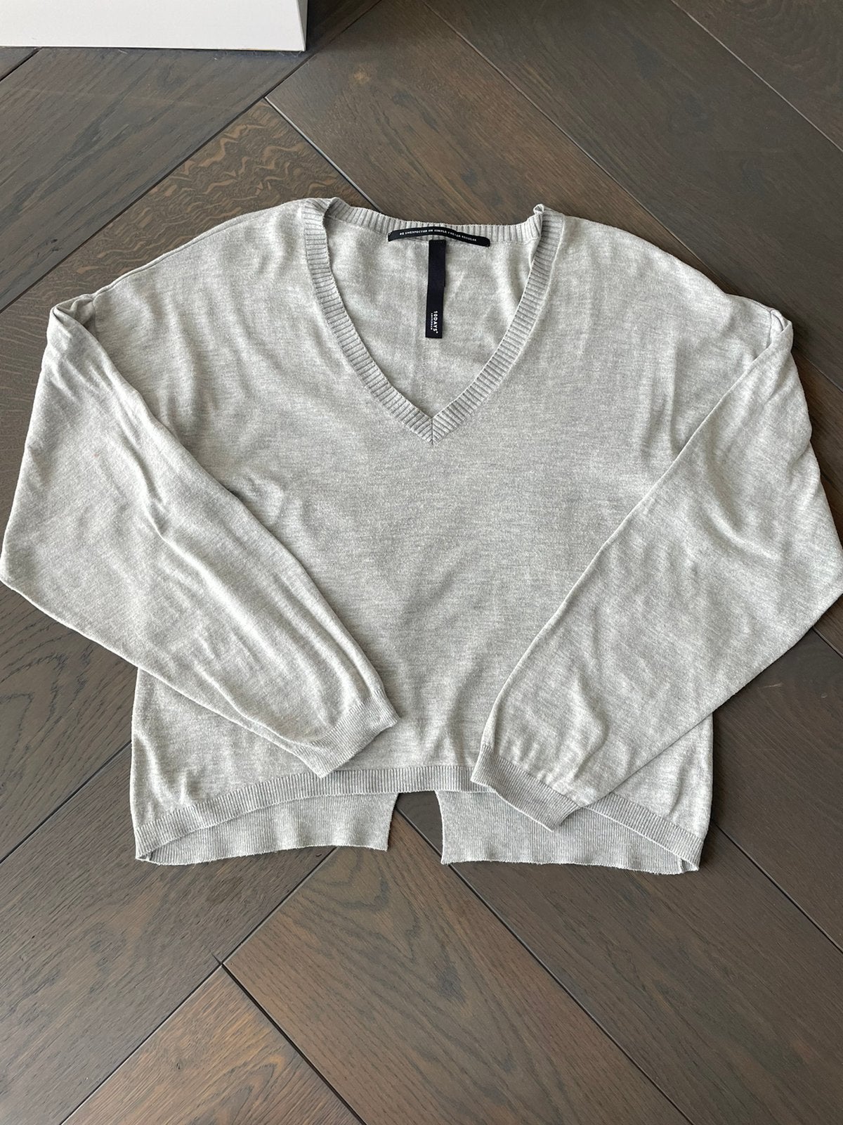 10DAYS Amsterdam grijze trui met V-hals, mt M, Kleding | Dames, Ophalen of Verzenden, Zo goed als nieuw, Maat 38/40 (M), Grijs