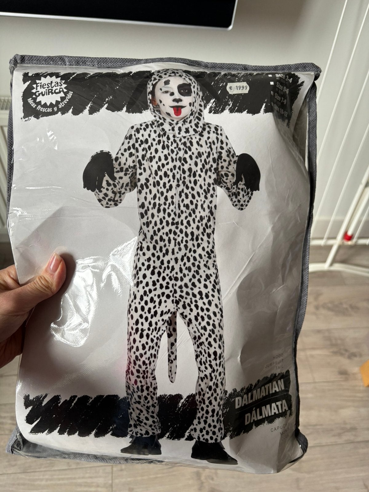 Dalmatiërs verkleedpak 10-12 jaar, Ophalen of Verzenden, Zo goed als nieuw, 146 t/m 152, Jongen of Meisje
