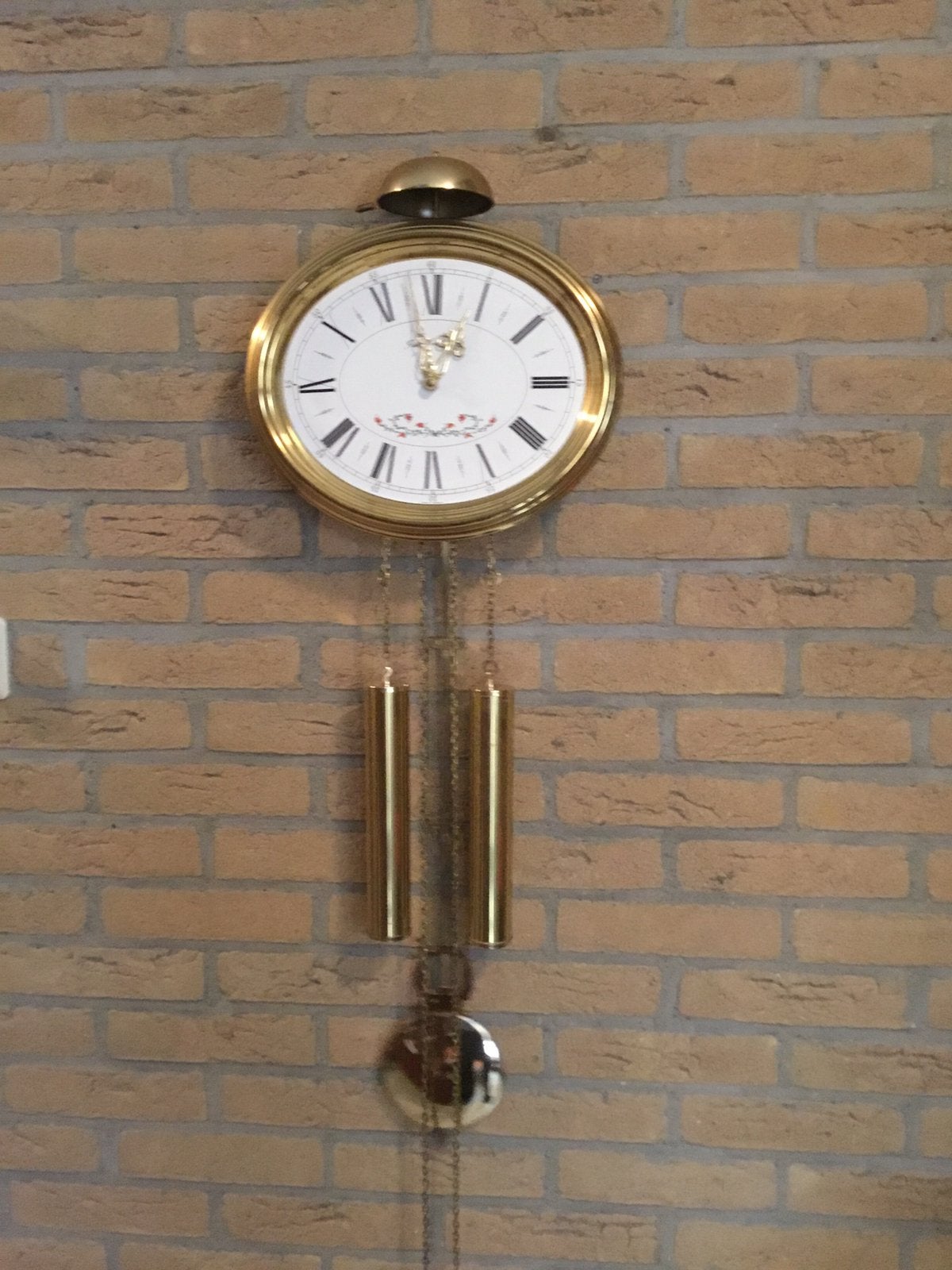 Aparte klok met aan en uit schakelbare  bel, Antiek en Kunst, Ophalen of Verzenden