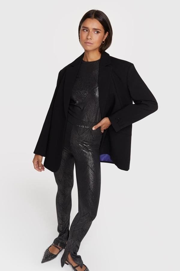 Alix the label zilver zwart legging Nieuw, Verzenden, Zwart, Maat 42/44 (L), Nieuw
