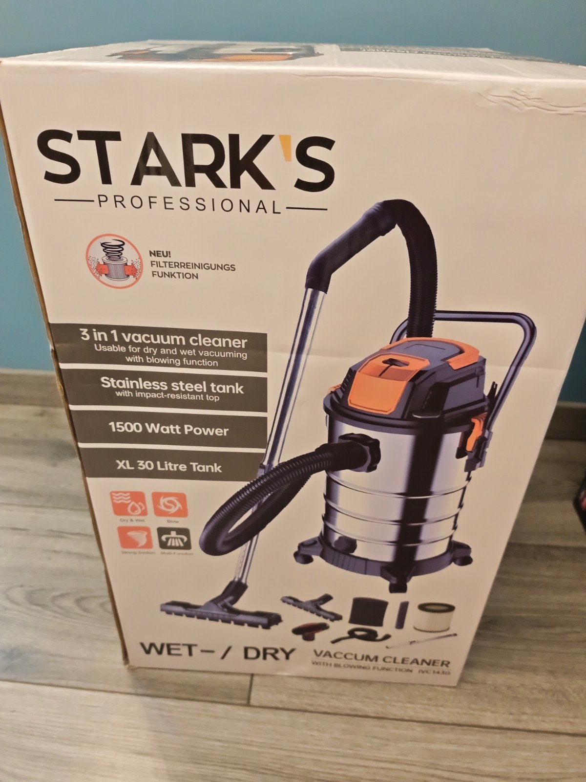 Nat - EN Droogzuiger Starks Professional NIEUW, Overige merken, Nieuw, Ophalen of Verzenden, Waterstofzuiger