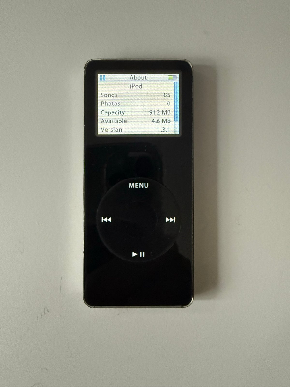 Apple iPod Nano 1GB Zwart - Zo goed als nieuw, ., Zwart, Zo goed als nieuw, .