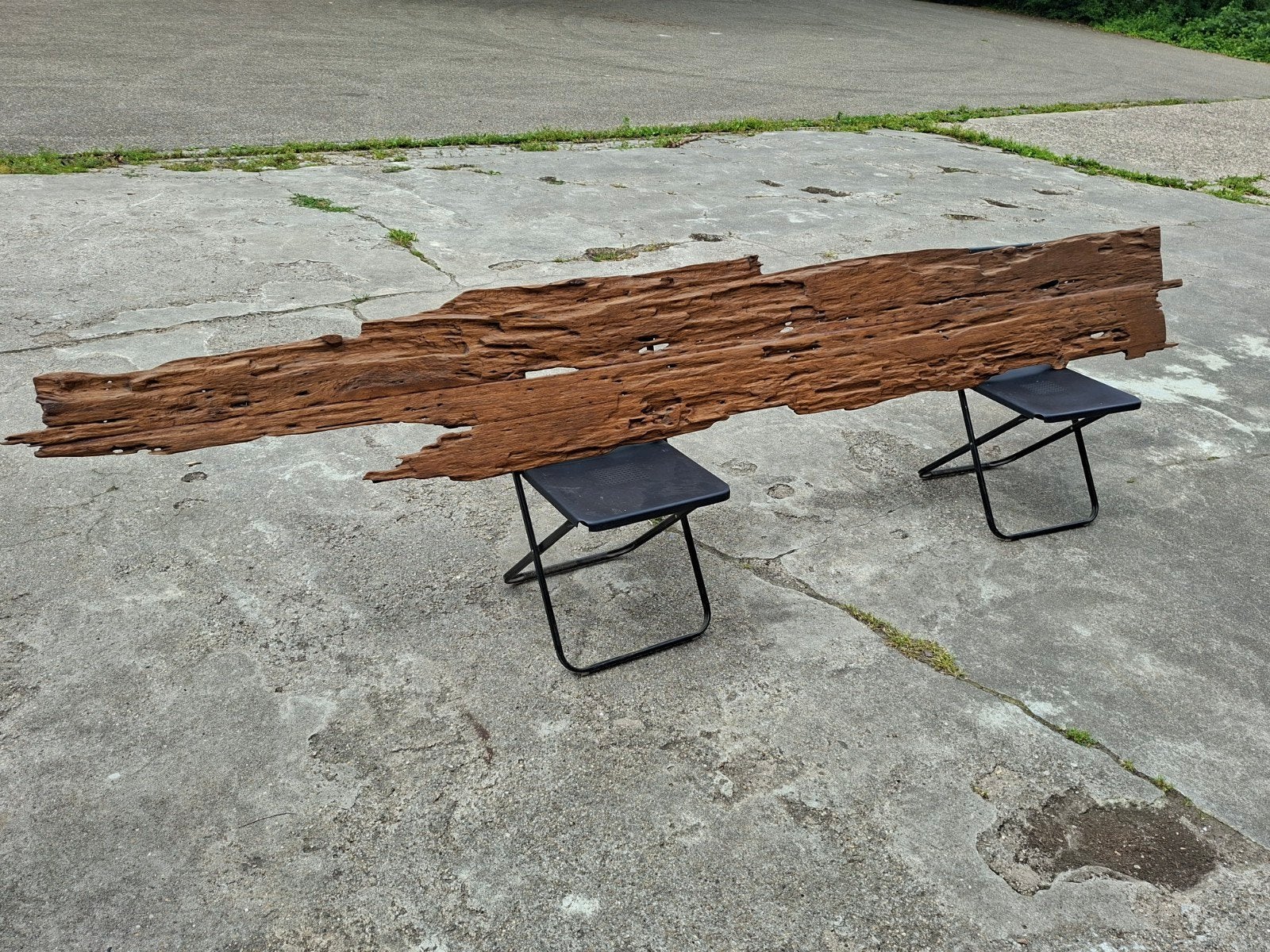Uniek decoratief teakhout uit Indonesië - Wanddecoratie, Ophalen, Gebruikt, Oosters, Hout