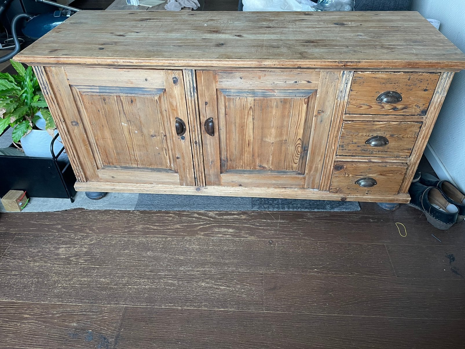 Houten dressoir opknapper 145x54x70, Huis en Inrichting, Kasten | Overige, Ophalen, Gebruikt