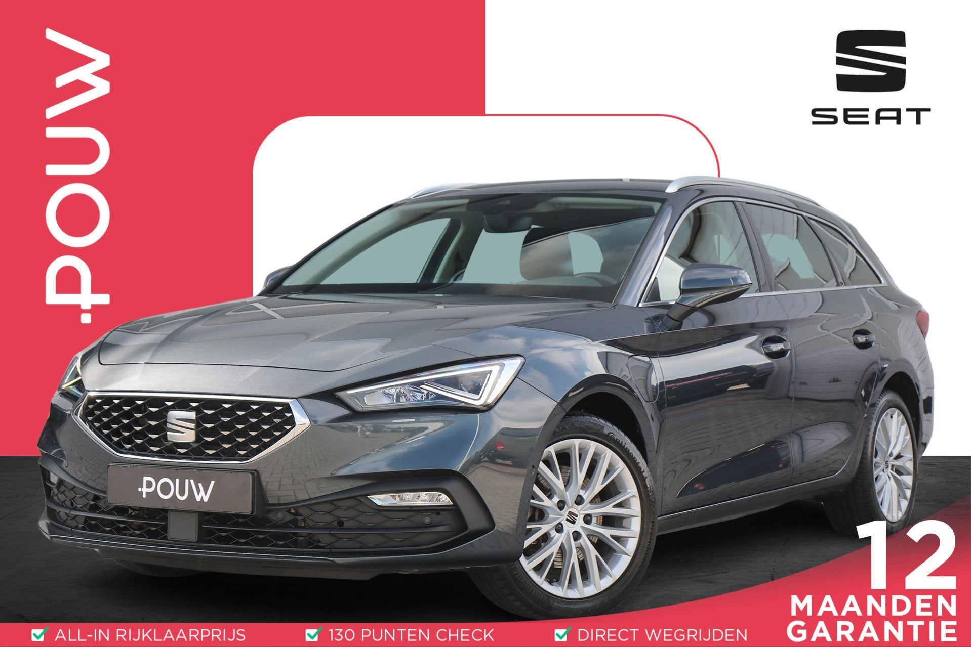 SEAT Leon Sportstourer 1.4 TSI eHybrid 204pk PHEV Ecellence, Auto's, Seat, 12 maanden, Stof, Gebruikt, Euro 6