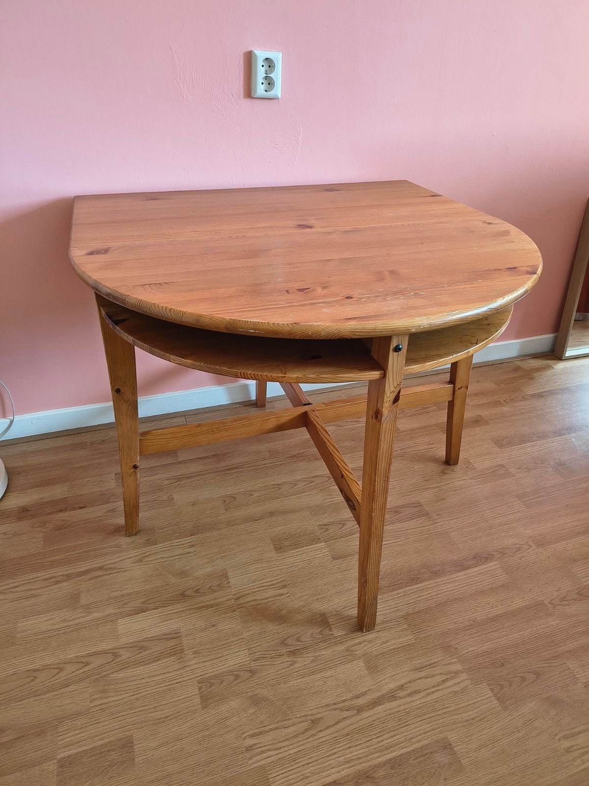 Vintage inklapbare eettafel, Huis en Inrichting, Ophalen, Gebruikt, Vintage, Scandinavisch, 100 tot 150 cm