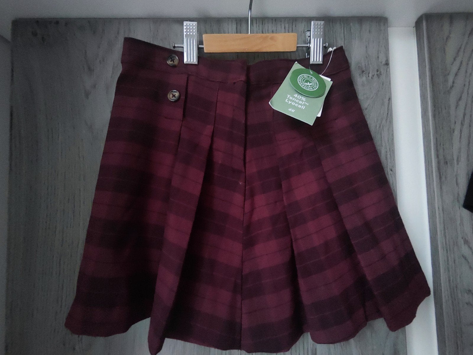 Nieuwe geruite rok maat 128, Meisje, H&M, Nieuw, Ophalen of Verzenden
