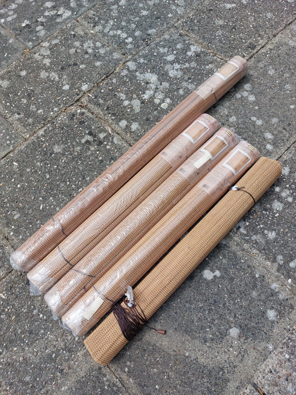 5x bamboe rolgordijn!, Ophalen, Nieuw, 50 tot 100 cm