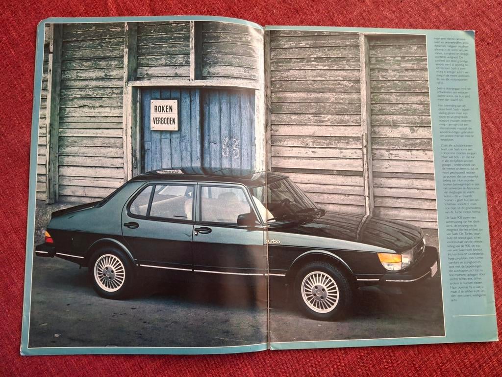 SAAB 900, 1983, turbo abc, brochure / folder. Jan Nyvold, Ophalen of Verzenden