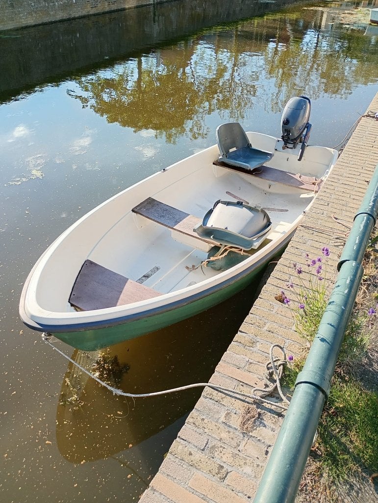 Te koop Terhi 385 met 4PK Yamaha 4takt buitenboordmotor, Ophalen, Overige merken, Kunststof, Gebruikt