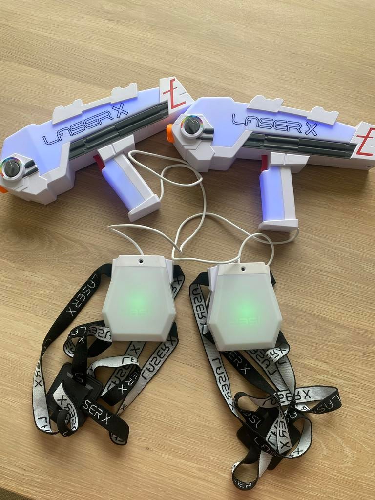 Laser X Revolution Double Set - Lasergame Plezier voor Twee, Ophalen of Verzenden, Zo goed als nieuw